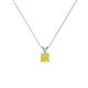 1 - Jassiel 3.50 mm Round Yellow Diamond Double Bail Solitaire Pendant Necklace 