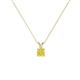 1 - Jassiel 3.50 mm Round Yellow Diamond Double Bail Solitaire Pendant Necklace 