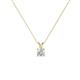 1 - Jassiel 3.50 mm Round Lab Grown Diamond Double Bail Solitaire Pendant Necklace 