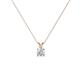 1 - Jassiel 3.50 mm Round Lab Grown Diamond Double Bail Solitaire Pendant Necklace 