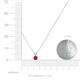 3 - Jassiel 3.50 mm Round Ruby Double Bail Solitaire Pendant Necklace 