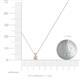 3 - Jassiel 3.50 mm Round Diamond Double Bail Solitaire Pendant Necklace 