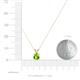 3 - Jassiel 5.00 mm Round Peridot Double Bail Solitaire Pendant Necklace 
