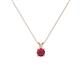 1 - Jassiel 4.00 mm Round Ruby Double Bail Solitaire Pendant Necklace 