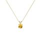 1 - Jassiel 4.00 mm Round Citrine Double Bail Solitaire Pendant Necklace 