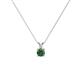 1 - Jassiel 4.00 mm Round Lab Created Alexandrite Double Bail Solitaire Pendant Necklace