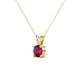 2 - Jassiel 5.80 mm Round Ruby Double Bail Solitaire Pendant Necklace 