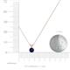 3 - Jassiel 4.50 mm Round Blue Sapphire Double Bail Solitaire Pendant Necklace 