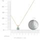 3 - Jassiel 4.50 mm Round Aquamarine Double Bail Solitaire Pendant Necklace 