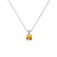 1 - Jassiel 4.50 mm Round Citrine Double Bail Solitaire Pendant Necklace 