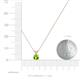 3 - Jassiel 4.50 mm Round Peridot Double Bail Solitaire Pendant Necklace 