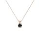 1 - Jassiel 4.50 mm Round Black Diamond Double Bail Solitaire Pendant Necklace 