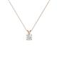 1 - Jassiel 4.50 mm Round White Sapphire Double Bail Solitaire Pendant Necklace 