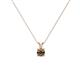 1 - Jassiel 4.50 mm Round Smoky Quartz Double Bail Solitaire Pendant Necklace 