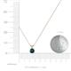 3 - Jassiel 4.50 mm Round London Blue Topaz Double Bail Solitaire Pendant Necklace 