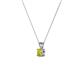 2 - Jassiel 4.50 mm Round Yellow Diamond Double Bail Solitaire Pendant Necklace 