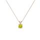 1 - Jassiel 4.50 mm Round Yellow Diamond Double Bail Solitaire Pendant Necklace 