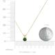 3 - Jassiel 4.50 mm Round Lab Created Alexandrite Double Bail Solitaire Pendant Necklace