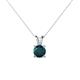 1 - Jassiel 5.50 mm Round London Blue Topaz Double Bail Solitaire Pendant Necklace 