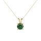 1 - Jassiel 5.50 mm Round Lab Created Alexandrite Double Bail Solitaire Pendant Necklace