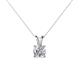 1 - Jassiel 5.50 mm Round Diamond Double Bail Solitaire Pendant Necklace 