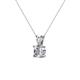 2 - Jassiel 5.50 mm Round Diamond Double Bail Solitaire Pendant Necklace 