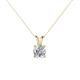 1 - Jassiel 5.50 mm Round Diamond Double Bail Solitaire Pendant Necklace 