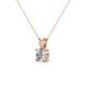 2 - Jassiel 5.50 mm Round Diamond Double Bail Solitaire Pendant Necklace 
