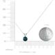 3 - Jassiel 5.50 mm Round London Blue Topaz Double Bail Solitaire Pendant Necklace 