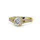 1 - Levana Signature Lab Grown and Mined Diamond Halo Engagement Ring 