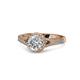 1 - Levana Signature Lab Grown and Mined Diamond Halo Engagement Ring 