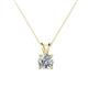 1 - Jassiel 1.00 ct Round Diamond Double Bail Solitaire Pendant Necklace 