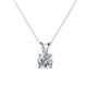 1 - Jassiel 1.00 ct Round Lab Grown Diamond Double Bail Solitaire Pendant Necklace 