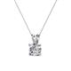 2 - Jassiel 1.00 ct Round Lab Grown Diamond Double Bail Solitaire Pendant Necklace 