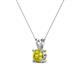 2 - Jassiel 6.50 mm Round Yellow Diamond Double Bail Solitaire Pendant Necklace 