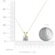 3 - Jassiel 1.00 ct Round Diamond Double Bail Solitaire Pendant Necklace 