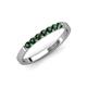 4 - Fiala 2.00 mm Lab Created Alexandrite 7 Stone Wedding Band 