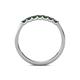 6 - Fiala 2.00 mm Lab Created Alexandrite 7 Stone Wedding Band 