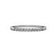 3 - Clara 2.00 mm Diamond 10 Stone Wedding Band 