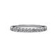 2 - Clara 2.40 mm Round Diamond 10 Stone Wedding Band 