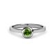4 - Natare Green Garnet Solitaire Ring 