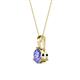 2 - Calista 6.50 mm Tanzanite Solitaire Pendant 