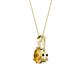 2 - Calista 6.50 mm Citrine Solitaire Pendant 