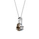 2 - Calista 6.50 mm Smoky Quartz Solitaire Pendant 