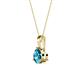 2 - Calista 6.50 mm London Blue Topaz Solitaire Pendant 