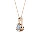 2 - Calista 6.50 mm Diamond Solitaire Pendant 