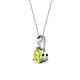 2 - Calista 6.50 mm Yellow Diamond Solitaire Pendant 