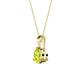 2 - Calista 6.50 mm Yellow Diamond Solitaire Pendant 