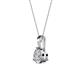 2 - Calista 6.50 mm Lab Grown Diamond Solitaire Pendant 