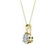 2 - Calista 6.50 mm Diamond Solitaire Pendant 